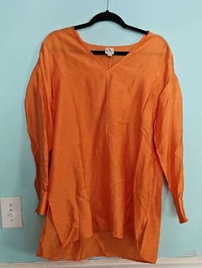 Worthington Orange V-Neck Tunic